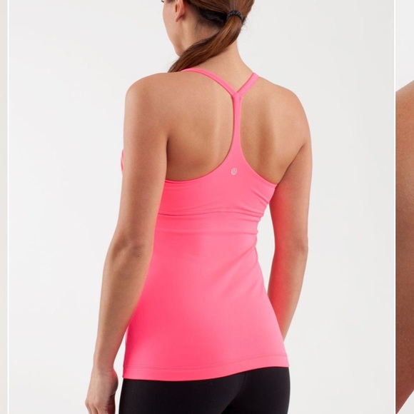 Lululemon Pure Balance Tank, Heathered Flash, Sz 6 - Picture 6 of 7